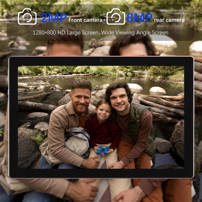 2 in 1 Tablet, 10 inch Android 13 Tablet with Keyboard, 10GB+64GB+512GB Expand Dual Camera, IPS Touch Screen Tablet Computer, WiFi, Bluetooth, Long Battery Life, Certified Tablet PC, Pink
