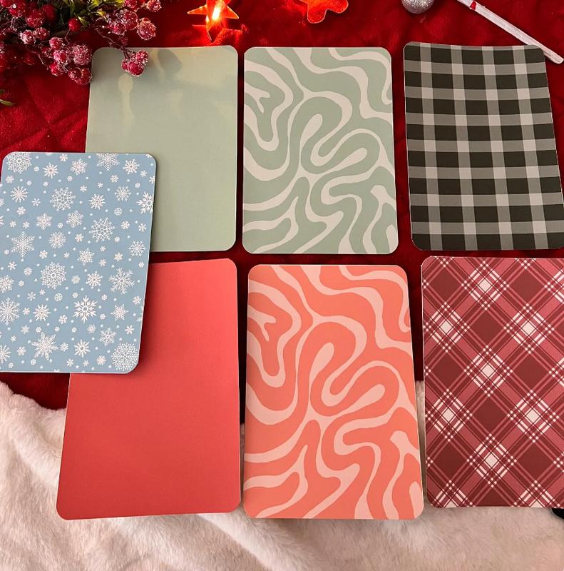 Festive Christmas Kindle Device Inserts - Durable Cardstock Inserts for Clear Case Covers | Oasis Paperwhite Skins | Decoration Gifts for Readers | Basic Reading Accessories | Booktok | Book Lover