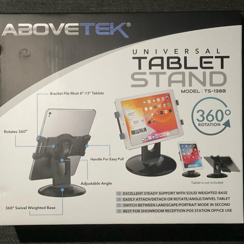 AboveTEK 360° Rotating Tablet Stand, Fits 6