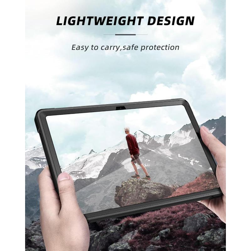 for Galaxy Tab A9 Plus 11 Inch 5G 2023 Case, Built-in Screen Protector Kickstand Full-Body Dual Layer Shockproof Protective Cover for Tablet A9+ 11'' (SM-X210 X216 X218), Black