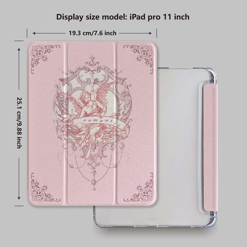 Angel Pattern Tablet Case with Pen Slot, Shockproof Tablet Protective Cover, Tablet Accessories Compatible with iPad