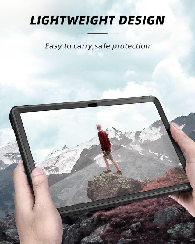 ZtotopCases Samsung Galaxy Tab A9 Plus 11 Inch 5G 2024 Case, Built-in Screen Protector Kickstand Full-Body Dual Layer Shockproof Protective Cover for Tablet A9+ 11'' (SM-X210 X216 X218), Black, Blue, Green, Purple