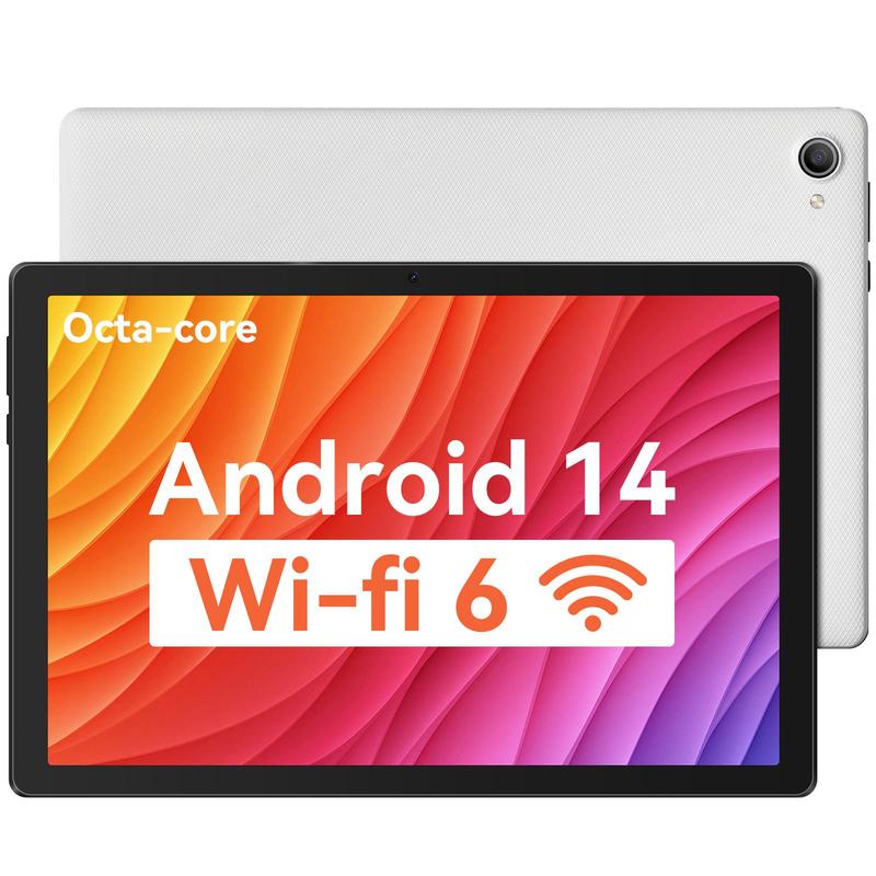  10.1 Inch Android 14 Quad Octa-Core 64GB 128GB ROM, Read and Watch,Big Screen, Slim,Durable Design, Learning Tablet. Grab it Now!