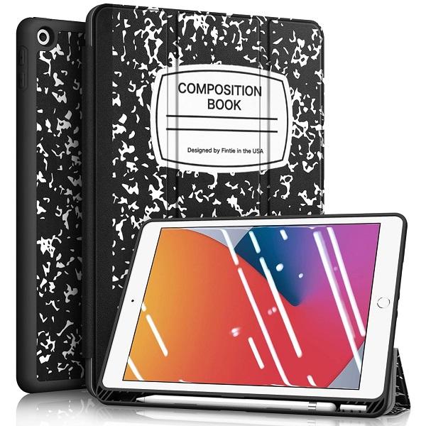 Fintie SlimShell Case for iPad 9th 8th 7th Gen 10.2-inch with Soft TPU Back, Built-in Pencil Holder, Auto-Wake Sleep, Custom iPad Protective Case