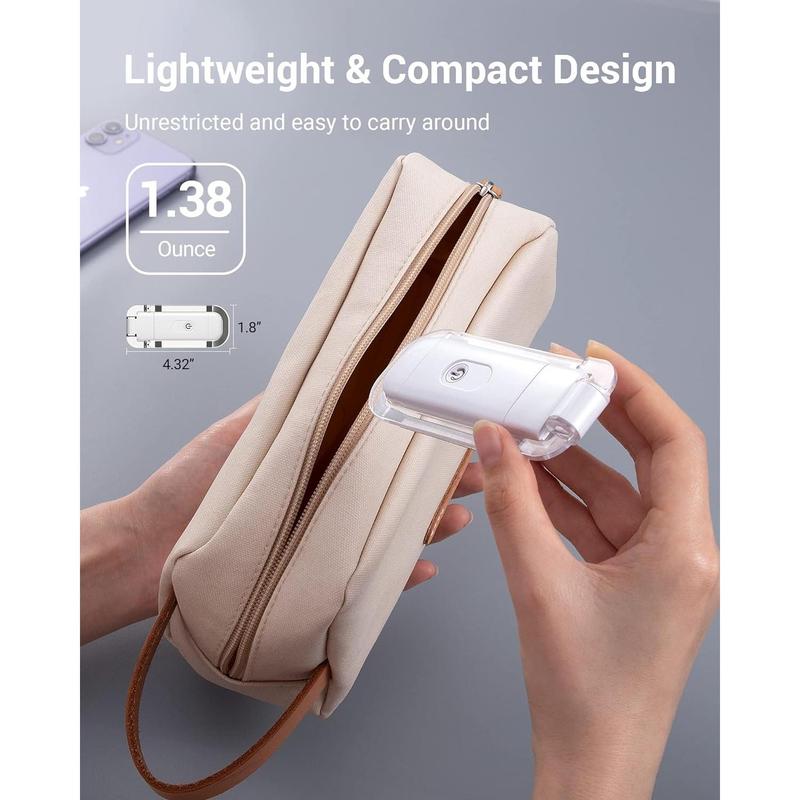 USB Rechargeable Book Light, Warm White, Brightness Adjustable for Eye-Protection, LED Clip on Portable Bookmark Light for Reading in Bed, Car