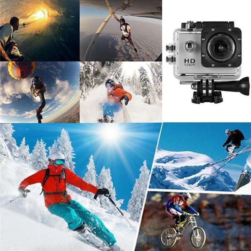 4K HD Action Camera, Waterproof Action Camera, Outdoor Sports Camera, Skiing Camera, Cycling Camera, Diving Camera