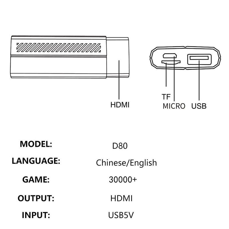 Retro Game Console, Dual 2.4G Wireless Handheld Game Console, Home Game Console, Classic Game Console with 9 Built-in Emulators, Ideal Gift for Adults