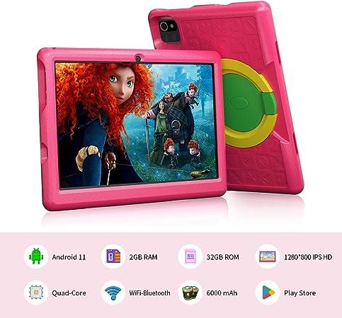 Aeezo Tablet 10.1inch - Tablet for  with Parental Control, Android 12 Tablet Quad-core, 2GB RAM+32GB ROM, 5000mAh, Dual Camera, WiFi