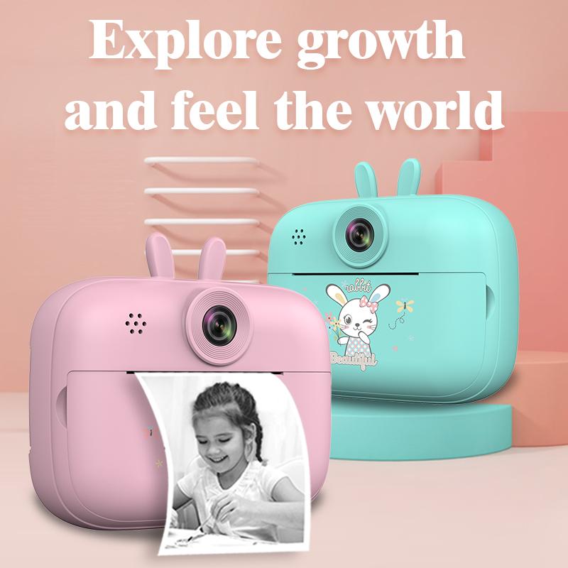 Instant camera for children, thermal printer for children's photography, fun DIY gifts, image printing camera, Christmas gift, holiday gift