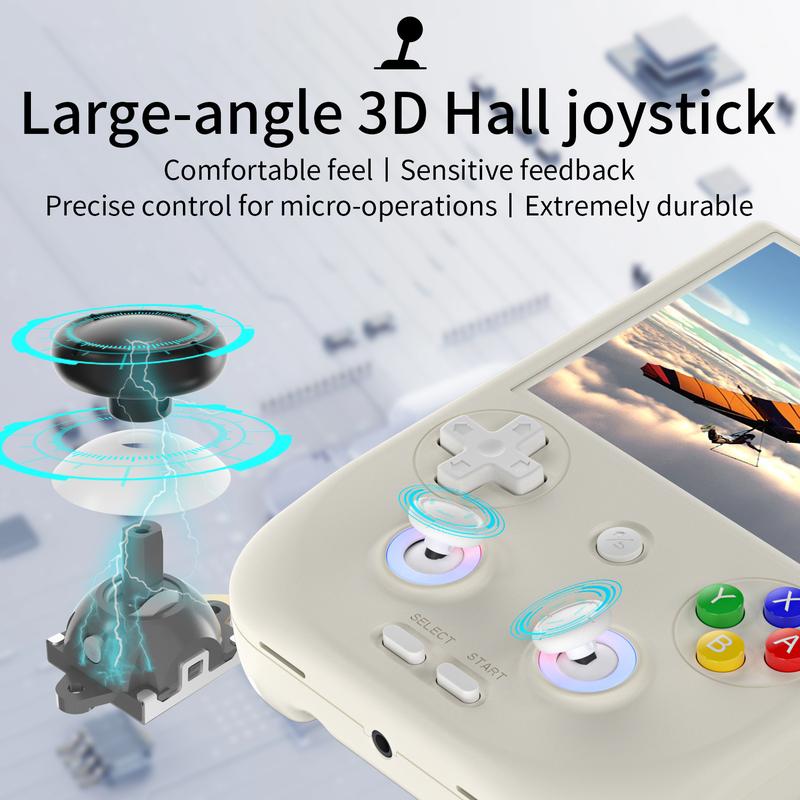 ANBERNIC RG406V Handheld Game Console 4’’ IPS Touch Screen Android 13 Unisoc T820 64-bit Game Player 5500mAh RGB lighting Retro Protection