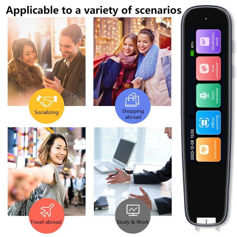 2.99 Inch HD Display Translation Pen for Fall, Multi-purpose One-key Translation Pen, Digital Pen, Multifunctional Translation Pen for Learning, Office, Travel, Stocking Fillers Gift