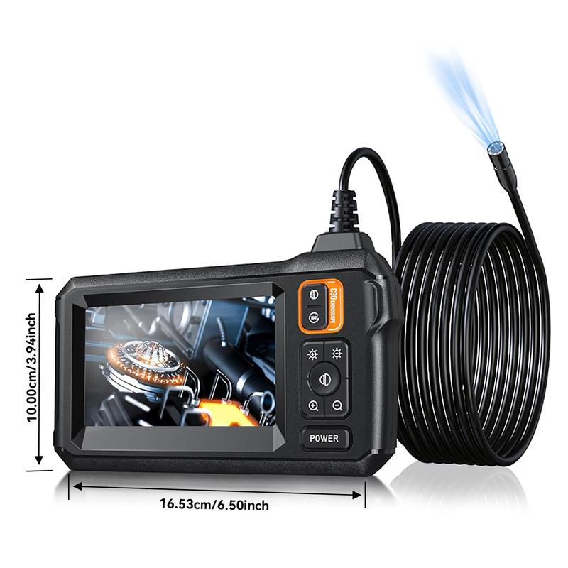 4.3inch IPS Display HD Digital Endoscope Camera, IP67 Waterproof Industrial Endoscope, Car Inspection Tool For Car Repair, Stocking Fillers Gift