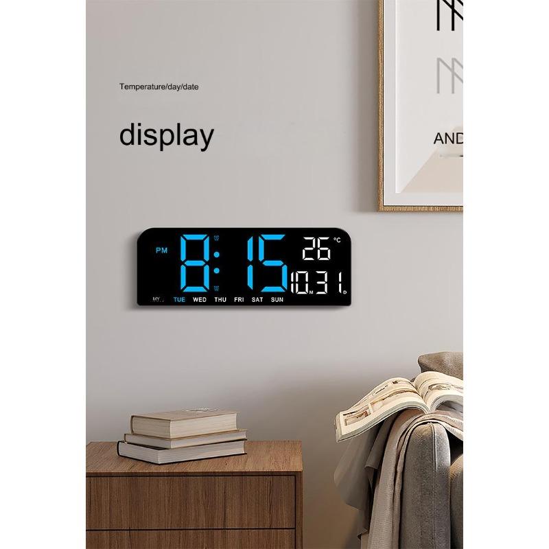 Modern LED Digital Wall Clock Decorative, 10