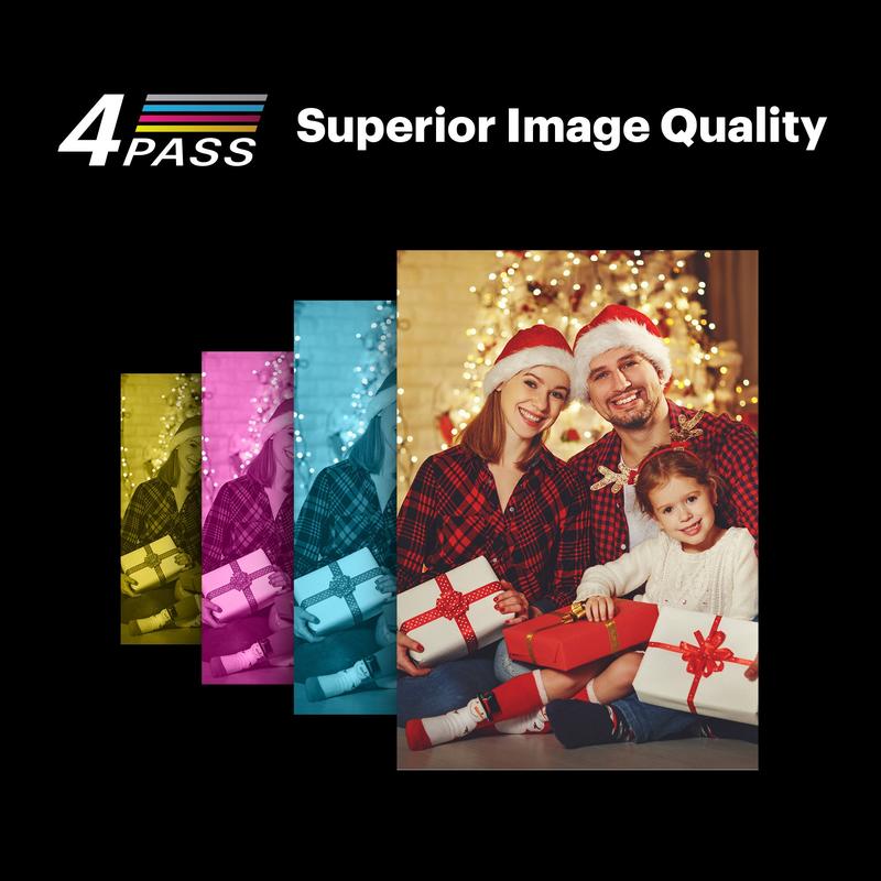 KODAK Mini 3 Retro 4PASS Portable Photo Printer (3x3 inches) + 68 Sheets Gift Bundle