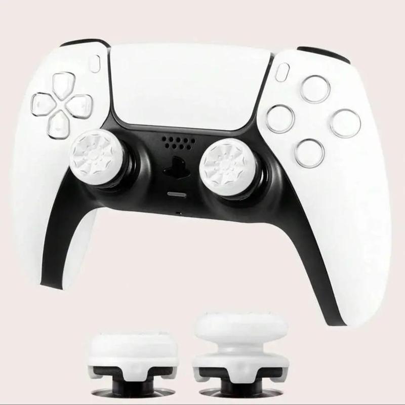 Professional Thumbsticks for PS4 PS5 Xbox,Controller Thumb Grips,Ergonomic Protective Thumb Grips with 1 High-Rise Convex,1 Mid-Rise Concave,Gamepad Accessories,Improve Game Accuracy,Increase Height, Prevent Damage and Slip,Black Purple White