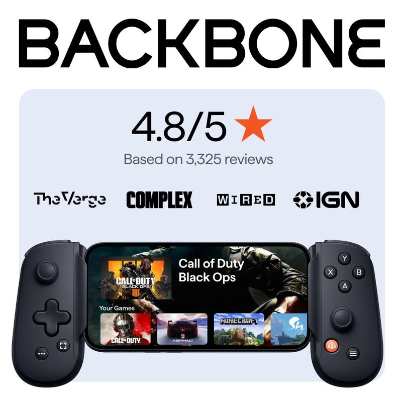 Backbone One iPhone Gaming Controller (2nd Gen) with Lightning Connector – Console-Grade Precision for Ultimate Gameplay Console Game