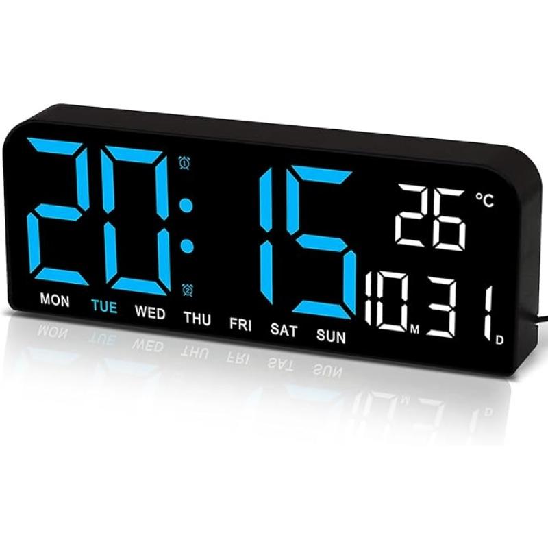 Modern LED Digital Wall Clock Decorative, 10