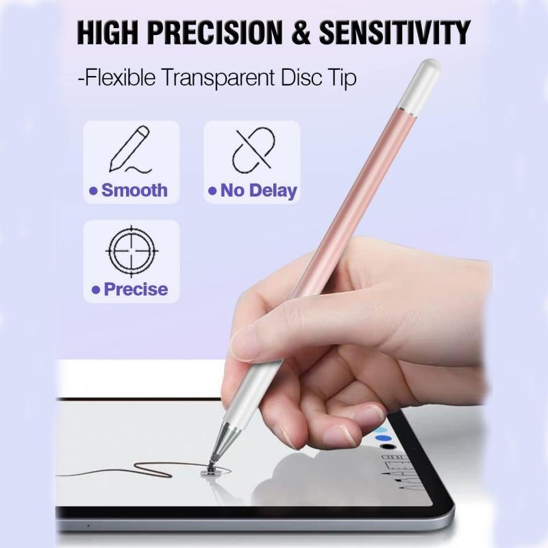 2 in 1 High Precision Universal Stylus Pen, 3 Counts Stylus Pen Compatible with iPad, iPhone, Android, Microsoft Tablets, Phones