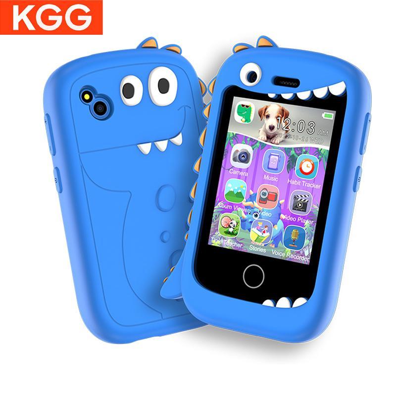 KGG Smartphone with Call Function, 2.8-inch Touch Screen Camera Take Pictures SOS Word Education Learning Devices, MP3 Player for Boys and Girls