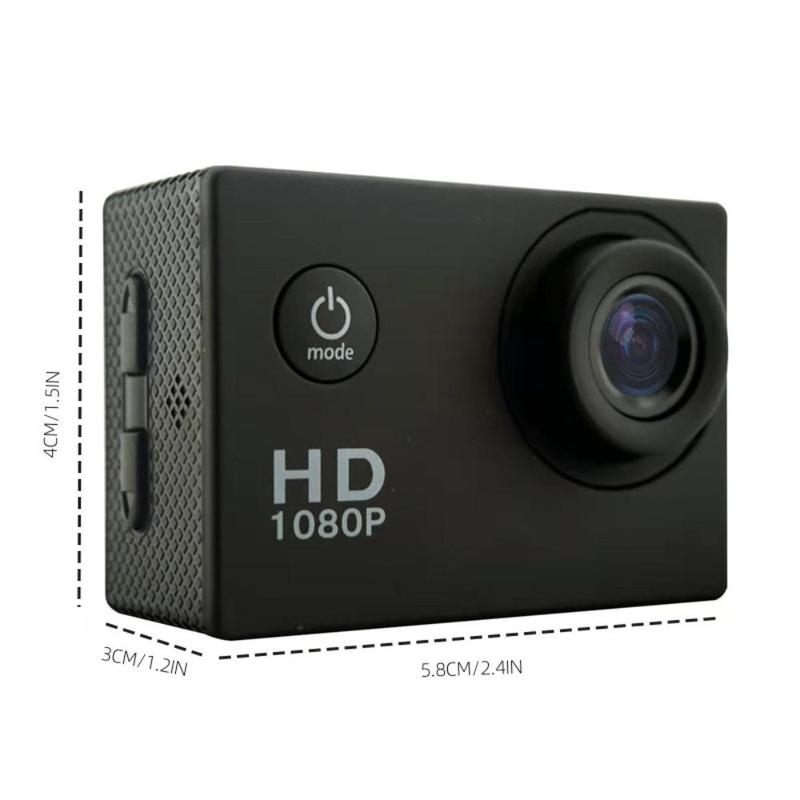 4K HD Action Camera, Waterproof Action Camera, Outdoor Sports Camera, Skiing Camera, Cycling Camera, Diving Camera