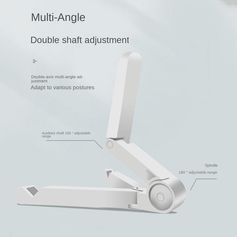 Foldable Tablet & Phone Holder, Plastic Folding Triangular Stand, Tablet & Computer Accessories for Home Office