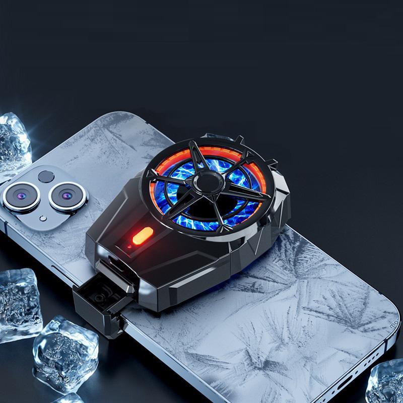 3-speed Adjustable Phone Cooling Fan, Rechargeable Silent Cooler for Smartphone, Mobile Phone Cooling Fan for Gaming, Summer Essentials