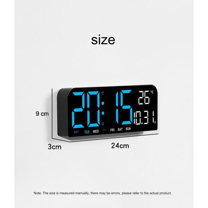 Modern LED Digital Wall Clock Decorative, 10