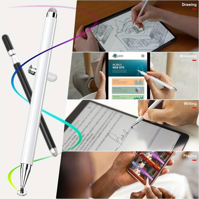 Universal Capacitive Stylus Pen, Magnetic Design Drawing & Writing Stylus Pen, Precision Pencil Compatible with Tablets & Smartphones