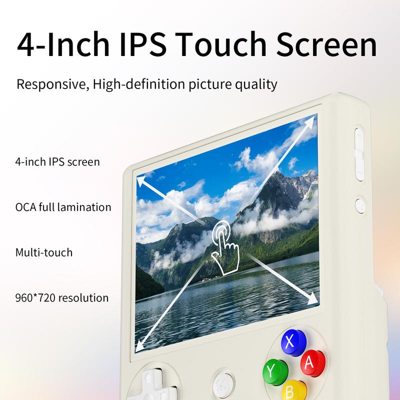 ANBERNIC RG406V Handheld Game Console 4’’ IPS Touch Screen Android 13 Unisoc T820 64-bit Game Player 5500mAh RGB lighting Retro Protection