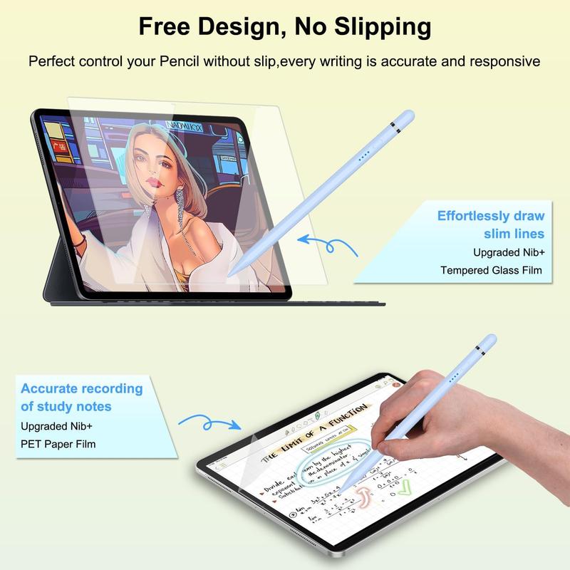 Pencil 1st Generation for iPad.  Pencil for iPad with USB-C Fast Charge, Palm Rejection and Tilt, Pencil for iPad Compatible with iPad 6 7 8 9 10, Air 3 4 5, Mini 5 6, Pro 11