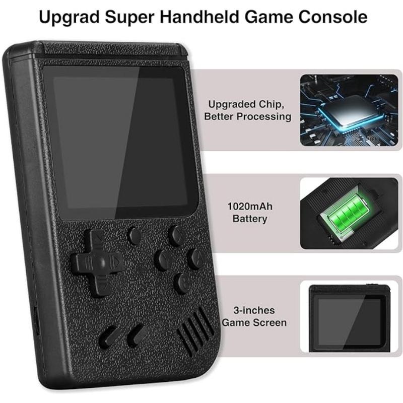 Retro Handheld Game Console,Handheld Game Console, 500 Classical FC Games,Portable Gaming Kids Electronics with Color case Mini Video Games Gameboy Support Connecting TV Gift for Kids Adult Birthday New Year Christmas Valentine's Day gift