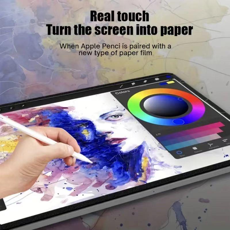 Magnetic Tablet Screen Protector, Paper-Feel Matte Finish Tablet Screen Protector, Compatible with iPad 10th Gen, Air 6 5 4 3, Pro 12.9 11 10.5, 9 8 7