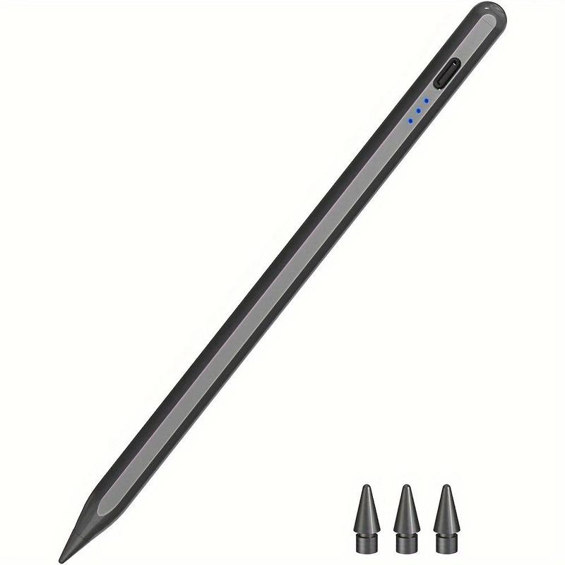 Stylus Pen for iPad, USB Rechargeable Stylus Pen with Palm Rejection Technology, Tablet & Computer Accessories Compatible with iPad Pro M4 (2024)