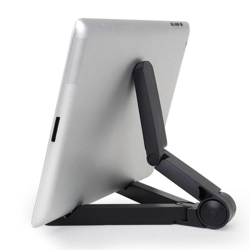 Foldable Tablet & Phone Holder, Plastic Folding Triangular Stand, Tablet & Computer Accessories for Home Office