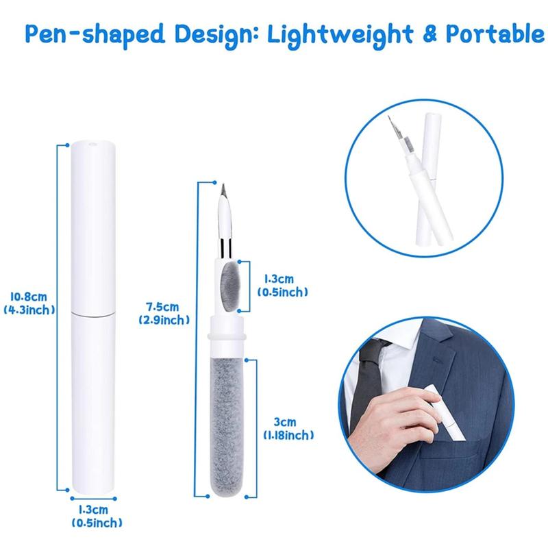 Multifunctional Cleaning Pen, Portable Cleaning Tool for Earphone, Phone, Computer Keyboard, Camera Lens, Cleaning Kit for Home & Office