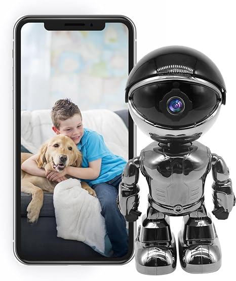 Pet Home Camera 3 Megapixel with Motion Detection HD Intelligent Robot Camera, Two-Way Voice Auto Tracking Function, Alarm Function, Night Vision Function, Pet Baby Indoor Special Camera,Hot selling pet camera