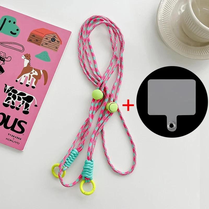 Mobile Phone Lanyard, 1 Count Adjustable Keychain Lanyard, Phone Strap with Replacement Patch