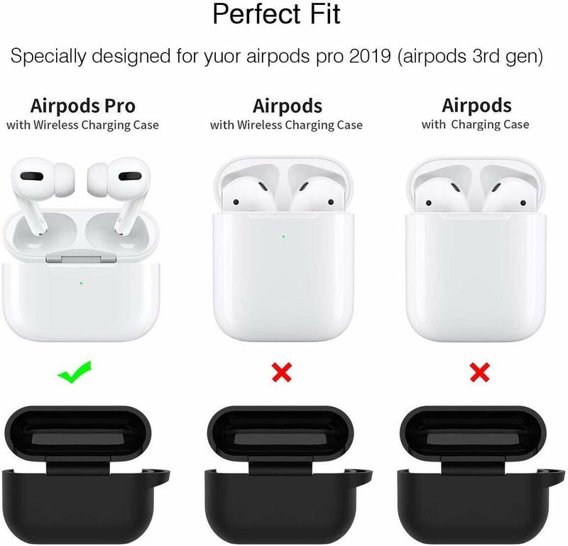 For Apple Airpods Pro 3 Case Silicone Shockproof Protective Cover With Keychain Accessories Portable