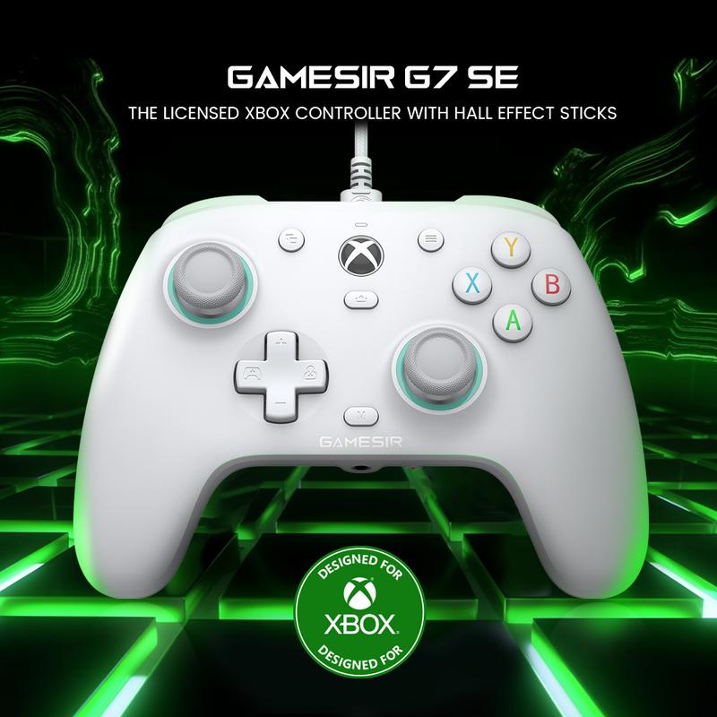 GameSir G7 SE Wired Controller for Xbox Series X|S, Xbox One & Windows 10 11, Plug and Play Gaming Gamepad with Hall Effect Joysticks Hall Trigger, 3.5mm Audio Jack