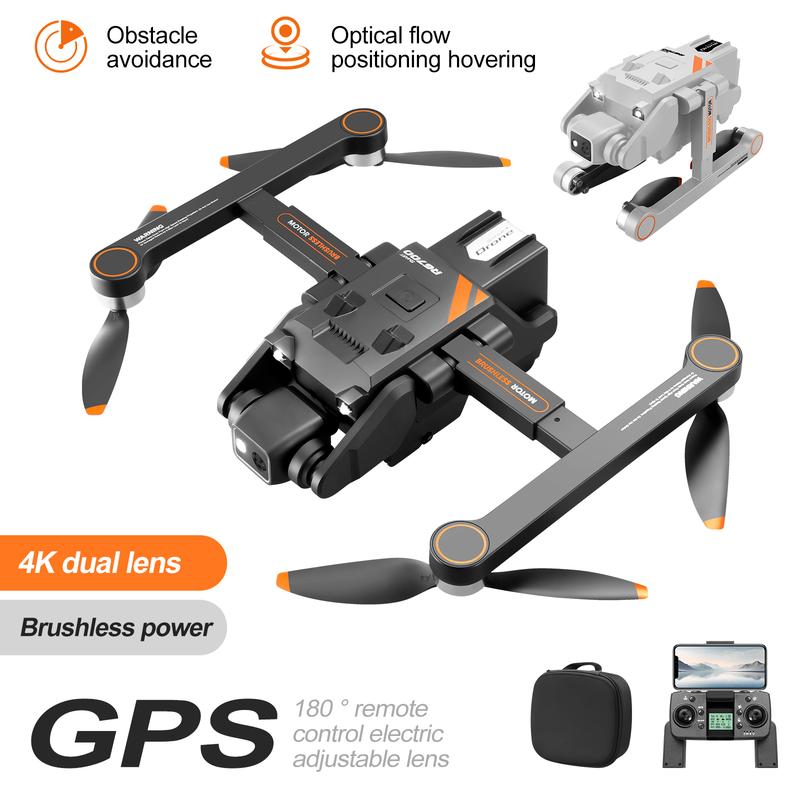 Wireless Drone aerial photography dual camera GPS return 360° surround shooting obstacle avoidance optical flow positioning 180° upward shooting 2 km flight