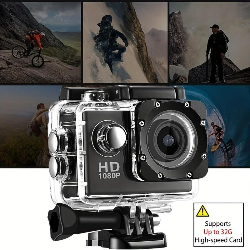 Ultra-HD Waterproof Action Camera, Multipurpose 140 Degree Wide Angle 30m Waterproof Action Camera, 1 Count Wifi Action Camera with 32G TF Card, Underwater Action Camera for Outdoor Sports