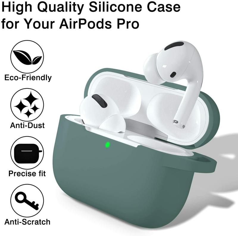 For Apple Airpods Pro 3 Case Silicone Shockproof Protective Cover With Keychain Accessories Portable