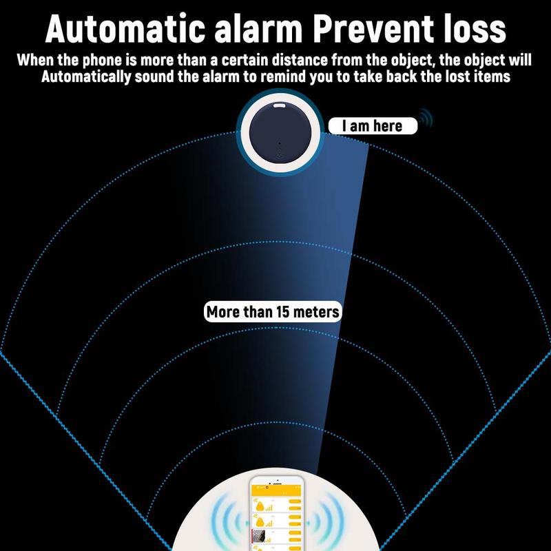 Smart GPS Tracker, Compact & Portable Lightweight Anti Loss Locator, Portable & Accurate Positioning Device for Pets, Cats, Dogs, Wallets, Keys