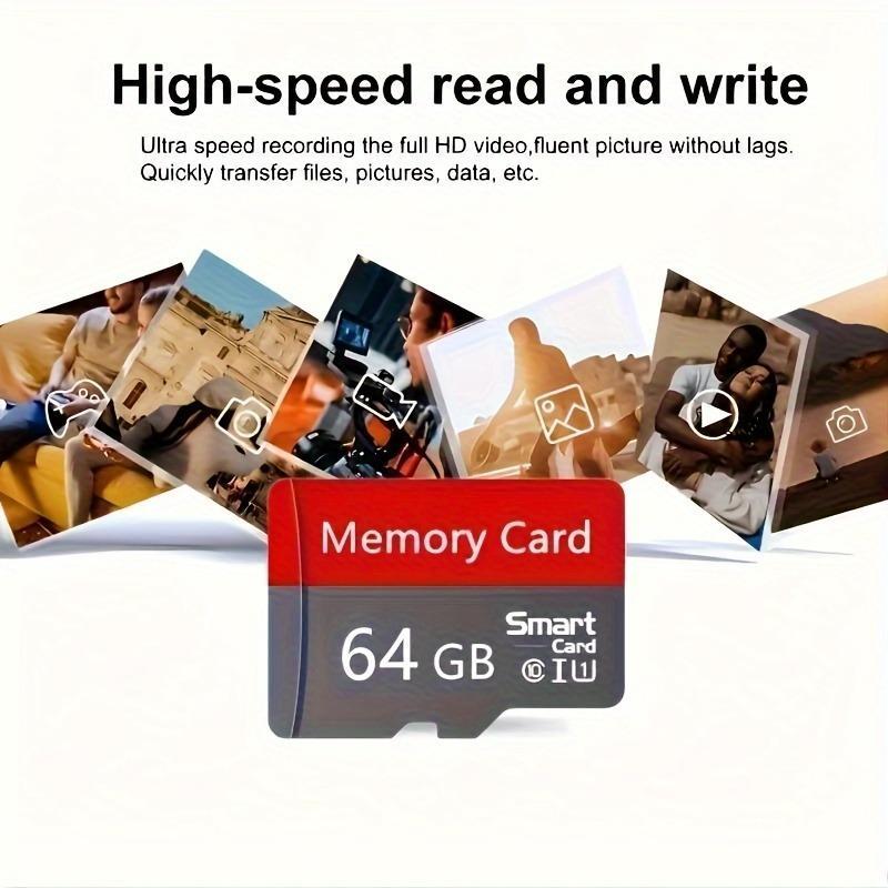 Durable Flash Memory Card, 1 Count High-speed Break Resistant Micro SD Card, 4K Ultra HD Storage Durable Flash Card, Compatible with Car Computer Camera Accessories