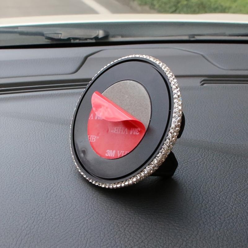 Rhinestone Decor Car Phone Holder, Car Dashboard Phone Holder, Universal Car Interior Accessories for Women & Girls