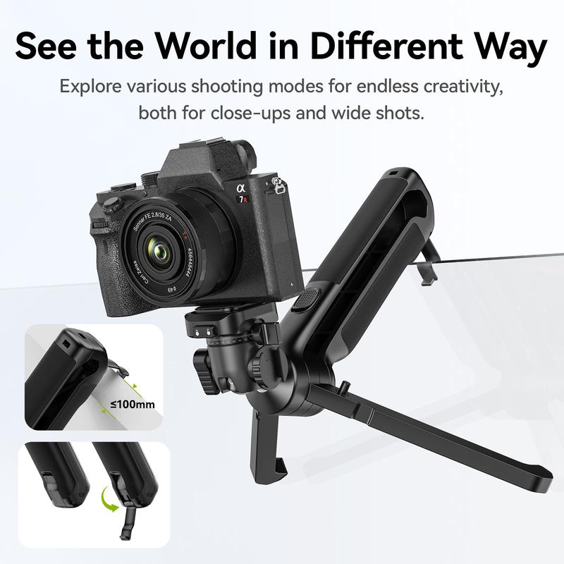 ULANZI Tabletop Tripod for Camera Mini Vlogging Tripod TT38, Uka F38 ClickOpen Flexible Travel Tripod for Sony Canon Nikon Fujifilm SLR DSLR Pocket Stand Shooting Selfie Video Vlog