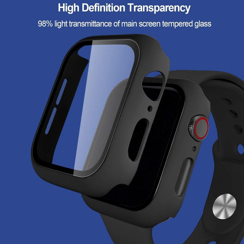 Watch Protective Case, Watch Protector Cover, Watch Protective Case Compatible With Apple Watch Series 9 8 7 6 5 4 3 2 1 SE Ultra 2022 2021 2020 2019 2018 2017 2016 2015 2014 2013