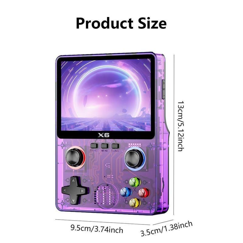 Retro Game Console with 32G Built-in 10000Games, 3.5 inch IPS OCA Full Fit Color ScreenHandheld Game Console, Portable GamingConsole