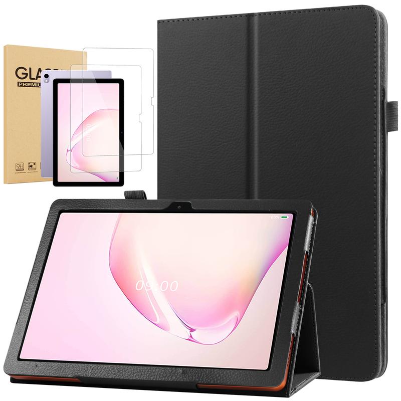 Surf Onn 10.1 inch tablet 2024 model Case, Magnetic Stand Flip Cover for 2024 Onn 10 tablet 4th Gen with  2 PCS Tempered Glass screen protectors for Onn 10 tablet 2024