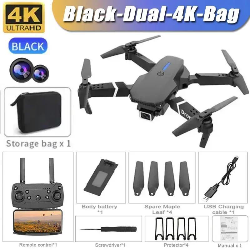 2024 E88Pro RC Drone 4K Professinal With 1080P Wide Angle HD Camera Foldable Helicopter WIFI FPV Height Hold Gift Toy Folding